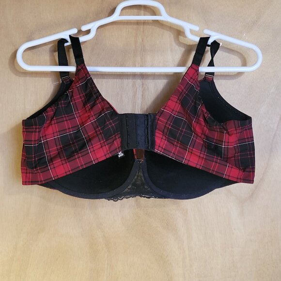 Torrid Curve 44DDD Bra Red Plaid - Picture 2 of 6